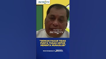 Nurdin Halid: Dewan Pakar Golkar Tidak Punya Kewenangan untuk Mengusulkan Munaslub #shorts