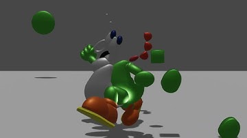 Primitive Explosion Animation Test with Yoshi