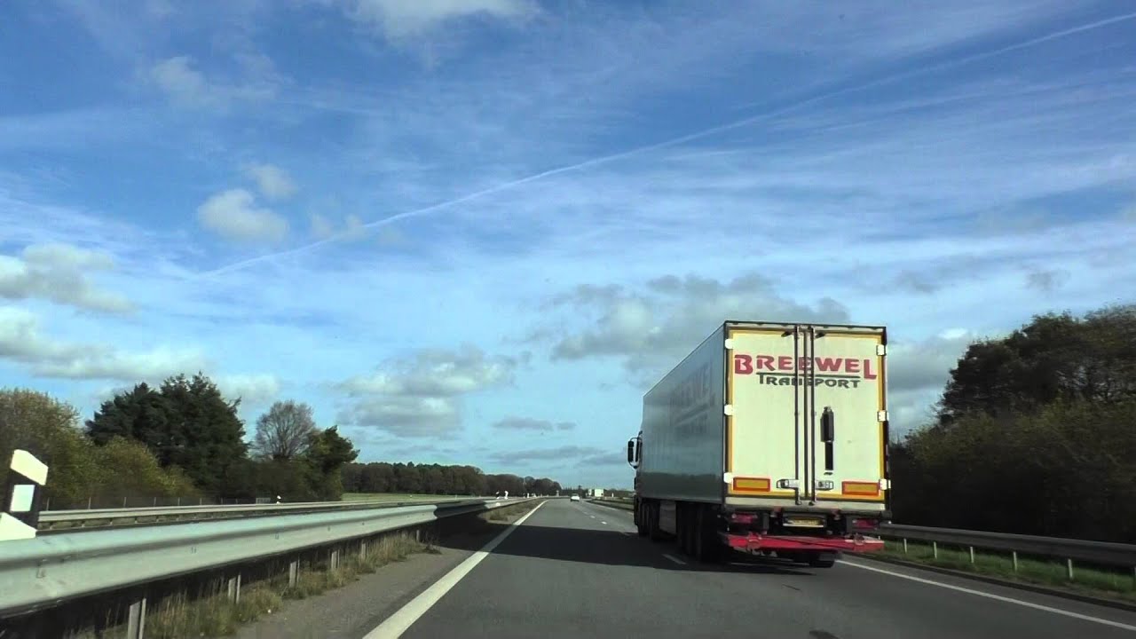 Driving On The N164 From Loudéac To Plémet, Brittany, France 10th November 2015