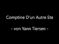 Comptine d&#39;un autre ete(Yann Tiersen) - Klavier gespielt von Ryokan Yamakata