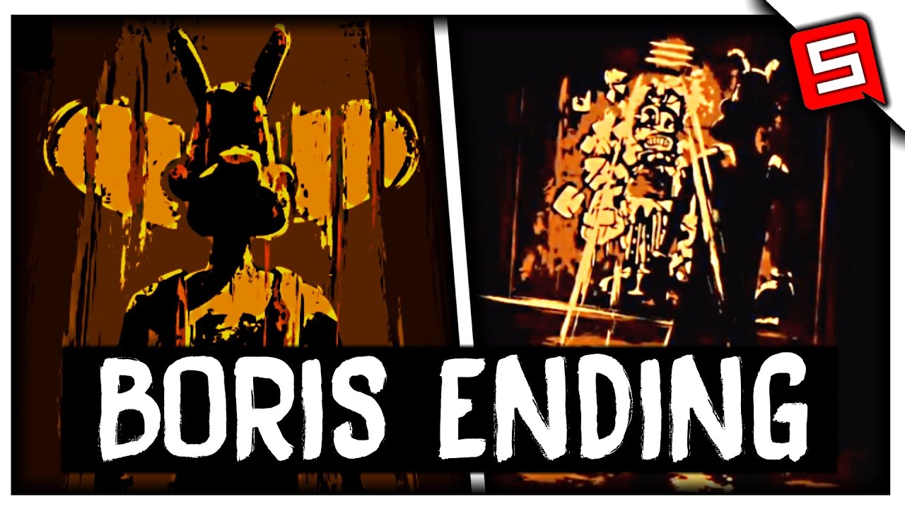 BORIS SECRET ENDING! BORIS & DARK SURVIVAL FULL ENDING! BORIS DARK SURVIVAL ALL ENDINGS! BENDY 2020!