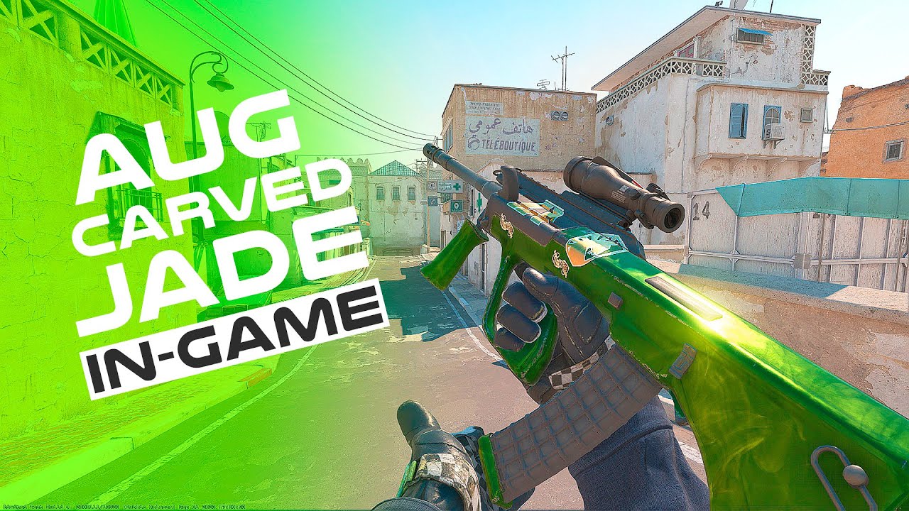 AUG Carved Jade MW Jade Esculpida CS2 Counter Strike 2 In Game