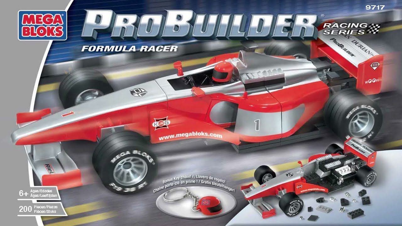 Mega Bloks Instructions | Probuilder | 9717 | Formula Racer