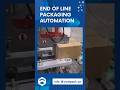 Packaging automation at the end of the packaging line #caseerector #cartonsealer #casepacker #shorts