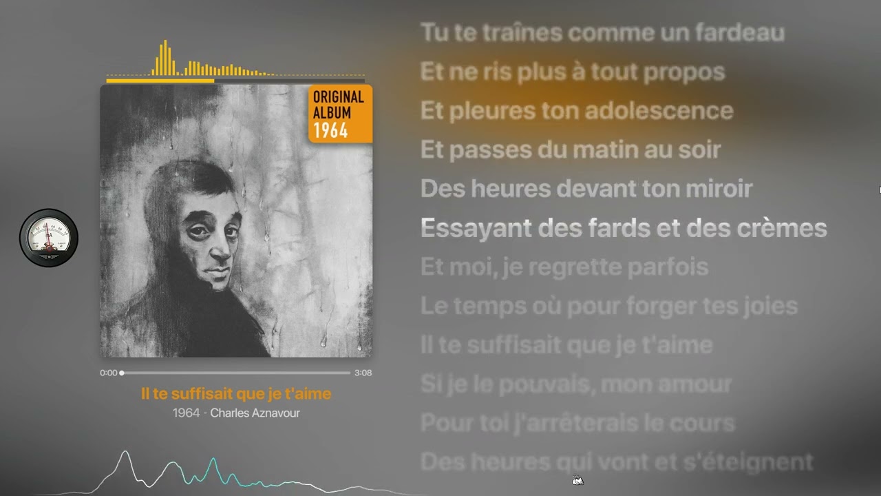 Charle Aznavour - Il te suffisait que je t'aime