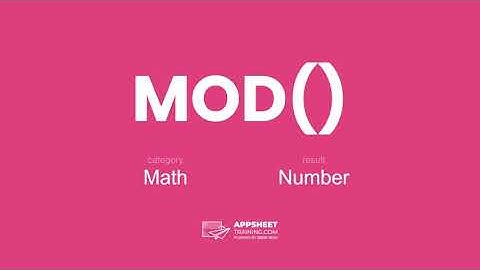 AppSheet MOD() Expression