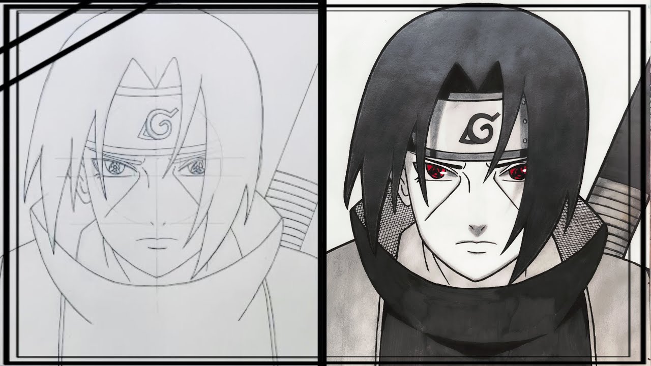 How to Draw Itachi Uchiha — Easy Drawing - Storiespub - Medium