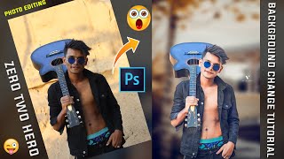 Zero Two Hero Photo Editing In Photoshop - Photoshop cc Background Change Tutorial - Amit editz screenshot 5