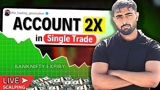 " LIVE Banknifty Scalping : Small Account Doubled on Expiry !" | Parth Goud