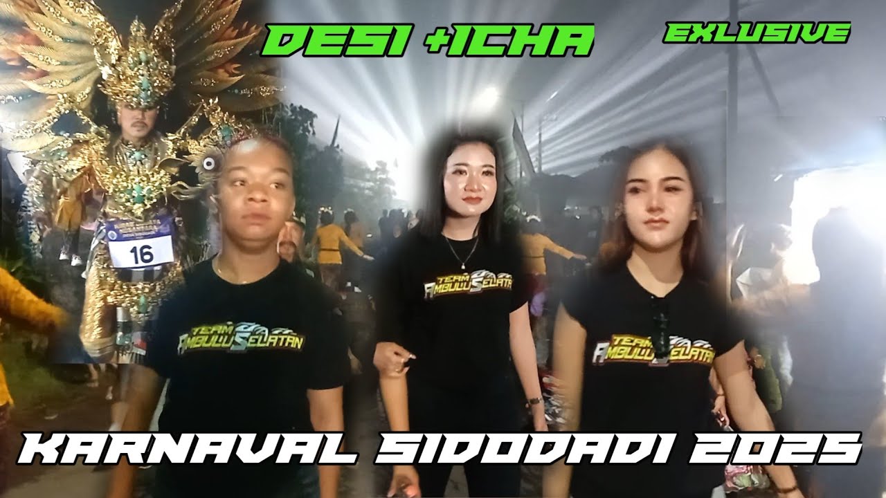 Desi Afrika &  Icha yelow Guncang Karnaval Sidodadi 2025‼️warga turun kejalan