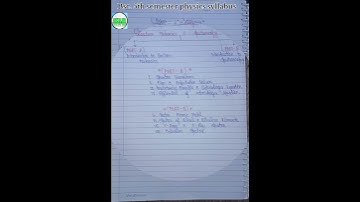 Bsc 5th semester physics syllabus
