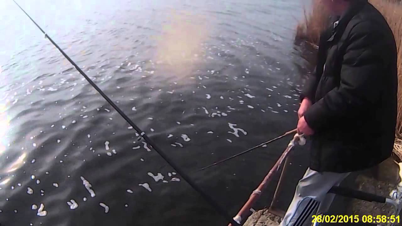 Рыбалка Николаев река Ингул. 28 02 2015 - YouTube