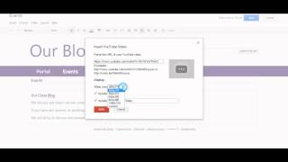 Inserting a YouTude Video into a Google Site