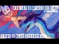 💨🦋Wings of Fire x Avatar the Last Airbender Crossover🦋💨 - Aang and Blue Speedpaint