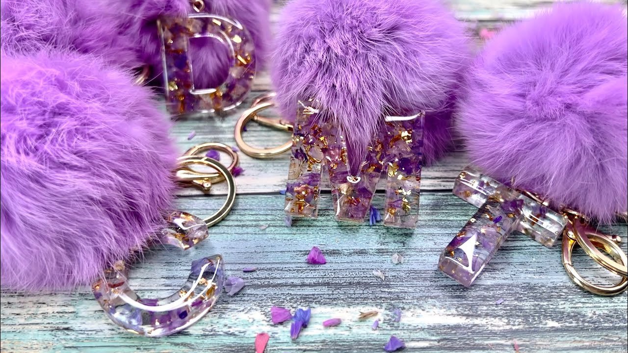 Dried flower resin with gold flakes DIY 💜💜💜💜💜 YouTube