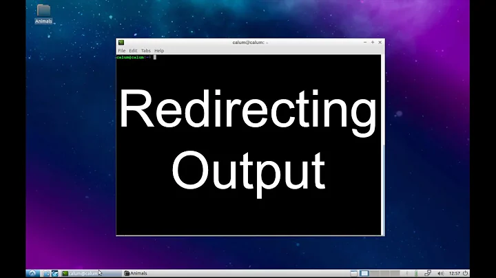 Command Line: Redirecting Output