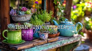 Turn Junk into Joyful Garden Décor | Elegant Rustic Upcycling Ideas for a Chic Outdoor Sanctuary