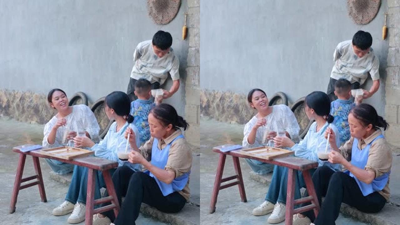 日子在忙，也要甜一点，为家人手作一杯红糖珍珠奶茶～#记录我的农村生活 #秋天的第一杯奶茶