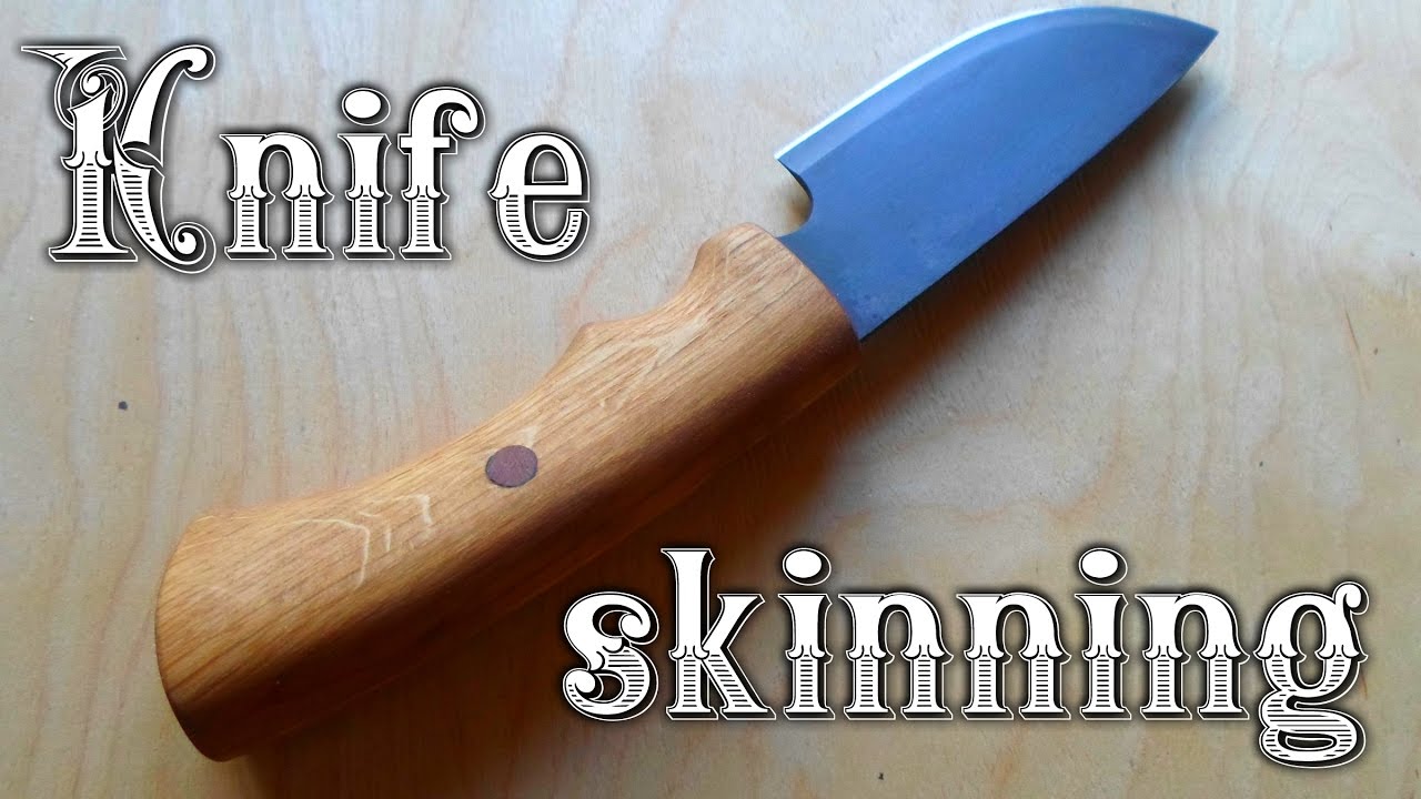 Skinning Knife with oak handle