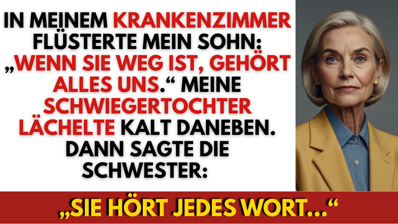 Mein Sohn plante meine Beerdigung im Krankenhaus – doch eine Krankenschwester griff ein