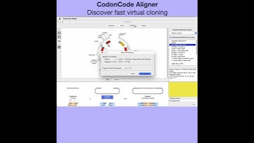 Fast Virtual Cloning with CodonCode Aligner