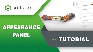 Appearance Panel - Onshape Render Studio