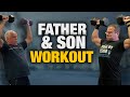 Muscle Building Workout With My Dad! | Follow Along Father and Son Gym Workout 💪