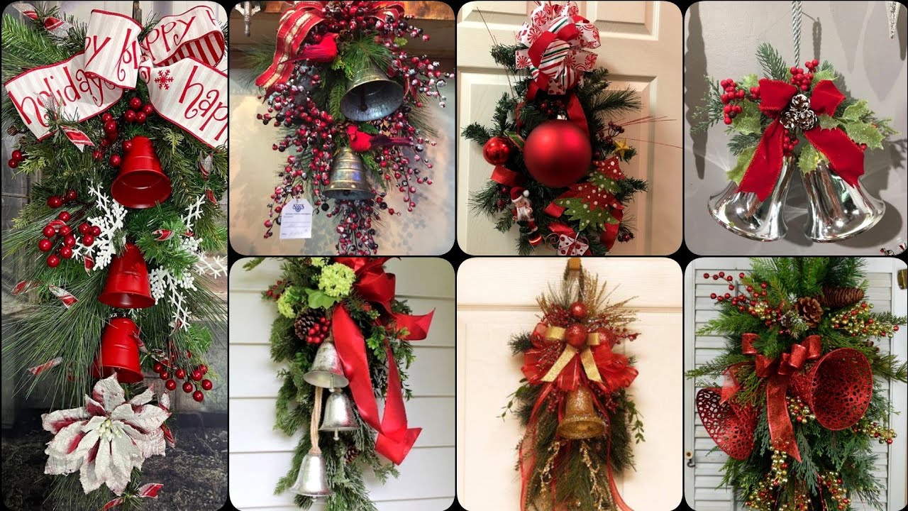 40+ Christmas door bell decoration ideas/Unique Xmas door bell decor 2024