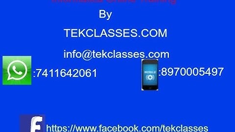 Informatica 9 Online Training | Learn Informatica Powercenter | Informatica Video Tutorials