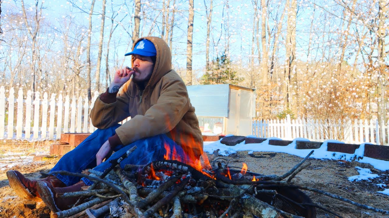 Solo Campfire Sesh in the Snow