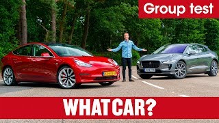Tesla Model 3 vs Jaguar I-Pace SUV review – which is best? Electric car showdown | What Car?