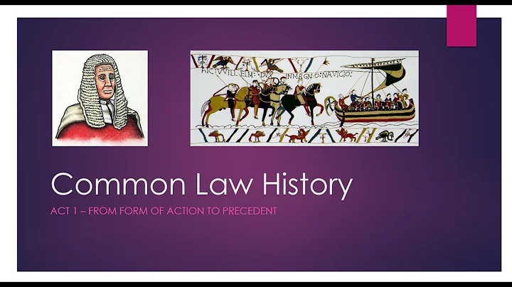 Common Law History Act 1, From Form of Action to Precedent - DayDayNews