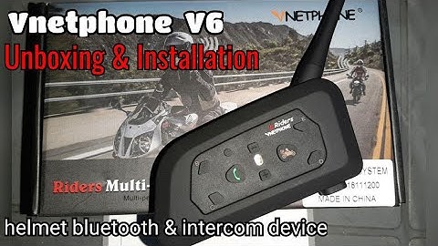 Vnetphone V6 bluetooth helmet intercom device for riders.
