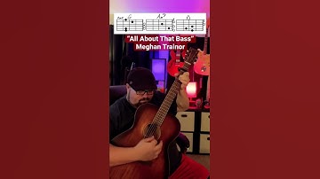 Thumbnail of All About That Bass by Meghan Trainor! #guitar #shorts #youtube #trending #tiktok #music #love #song