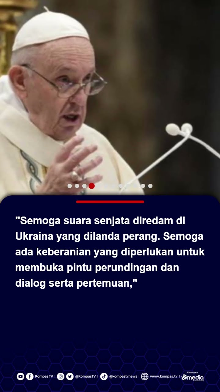 Khotbah Natal Paus Fransiskus: Suara Senjata Harus Diredam di Seluruh Dunia #pausfransiskus #natal