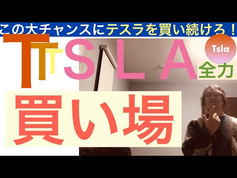 TSLAテスラ 「買い場」買い続けろ‼︎【全力】安く買ってテンバガー狙え