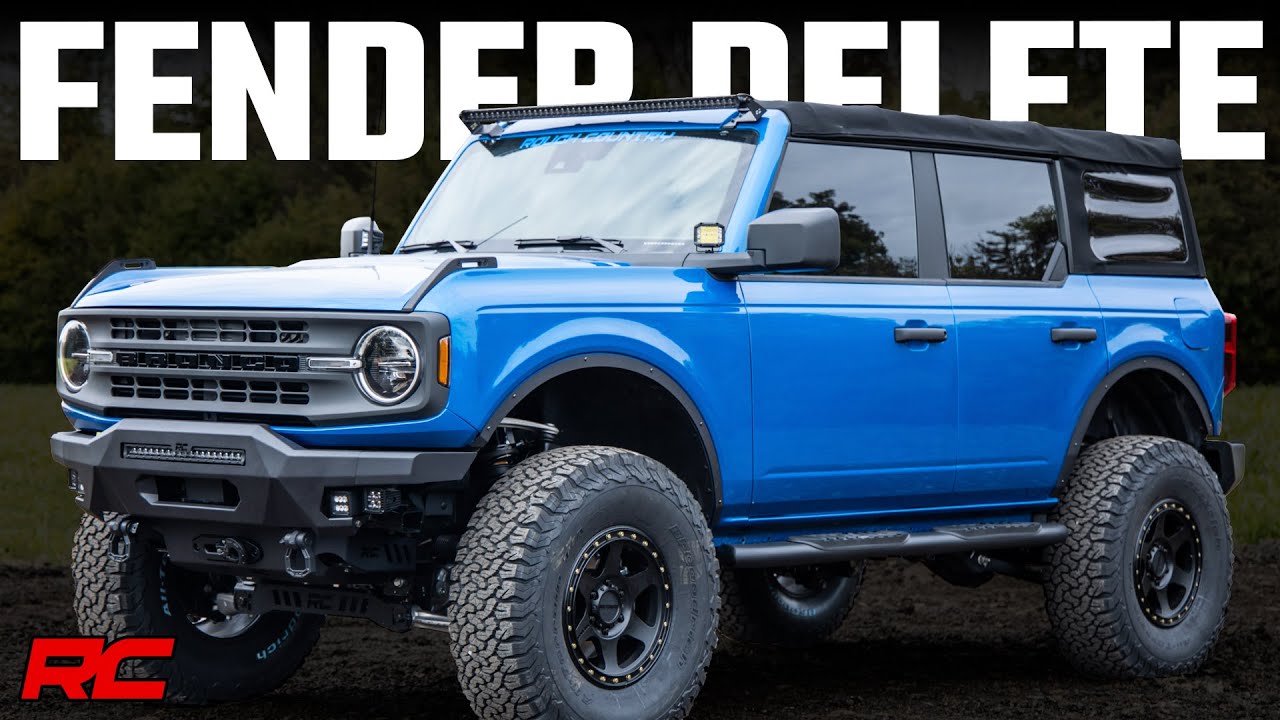 Ford Bronco Fender Delete YouTube