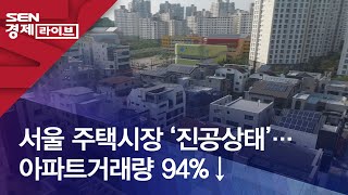 서울 주택시장 ‘진공상태’…아파트거래량 94%↓