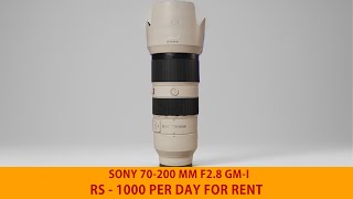 Sony 70-200mm GM ₹1000\/Day || Winterline Camera Rentals  #sonyemount #camerarental #dehradunrentals