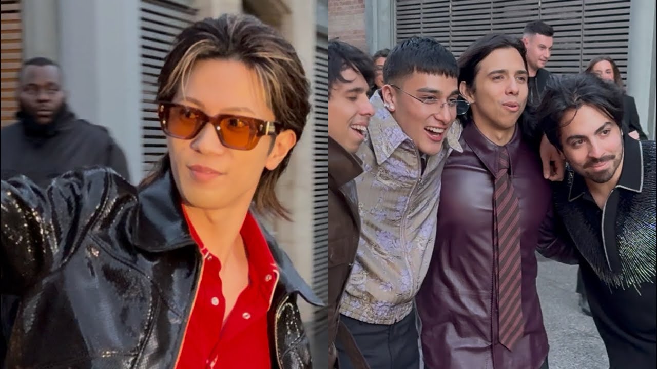 YUTA JINGUJI 神宮寺勇太 AND LATIN MAFIA AT AMIRI AUTUMN WINTER 2026 SHOW IN PARIS