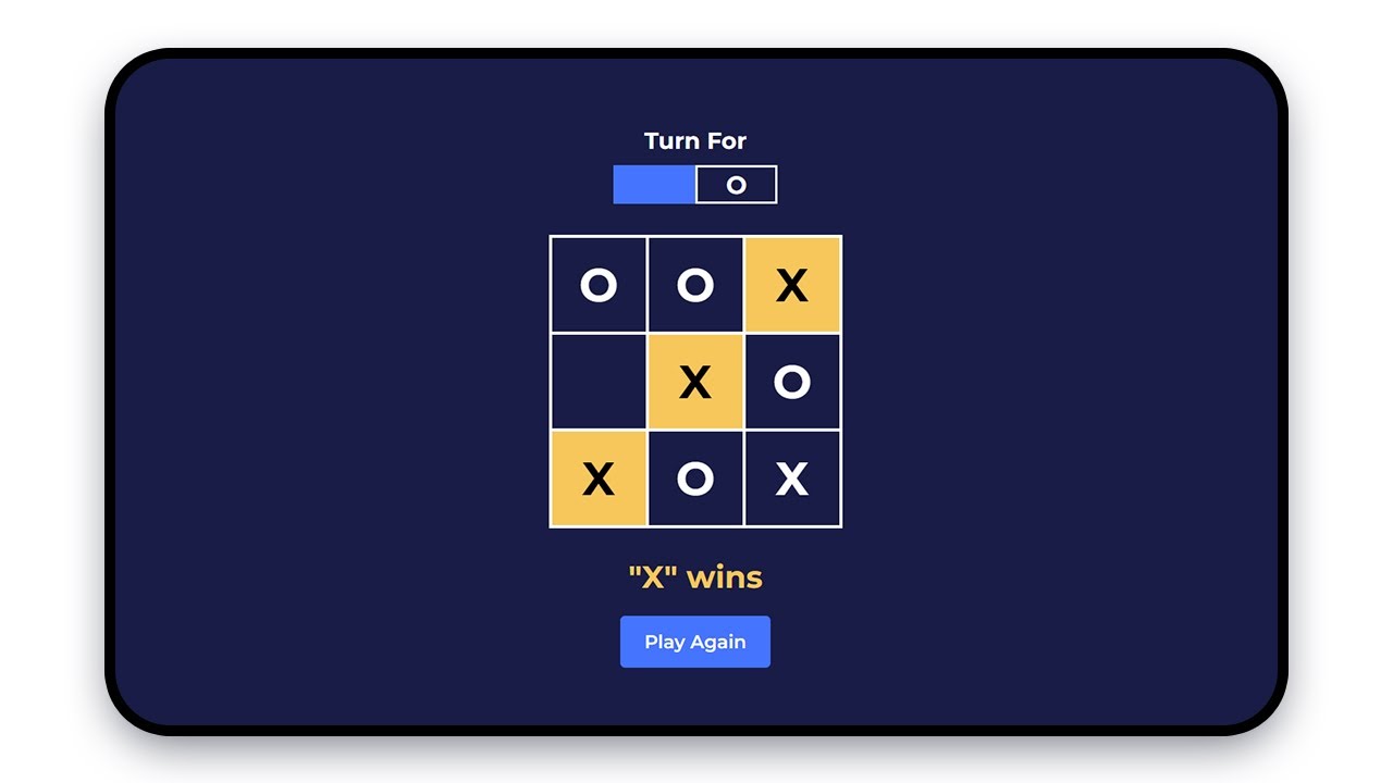 Build and Deploy a Tic Tac Toe Game with HTML CSS and JavaScript - YouTube