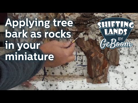 How I apply Tree Bark for my Minas Tirith XPS Foam project: A BoomCam Vlog!