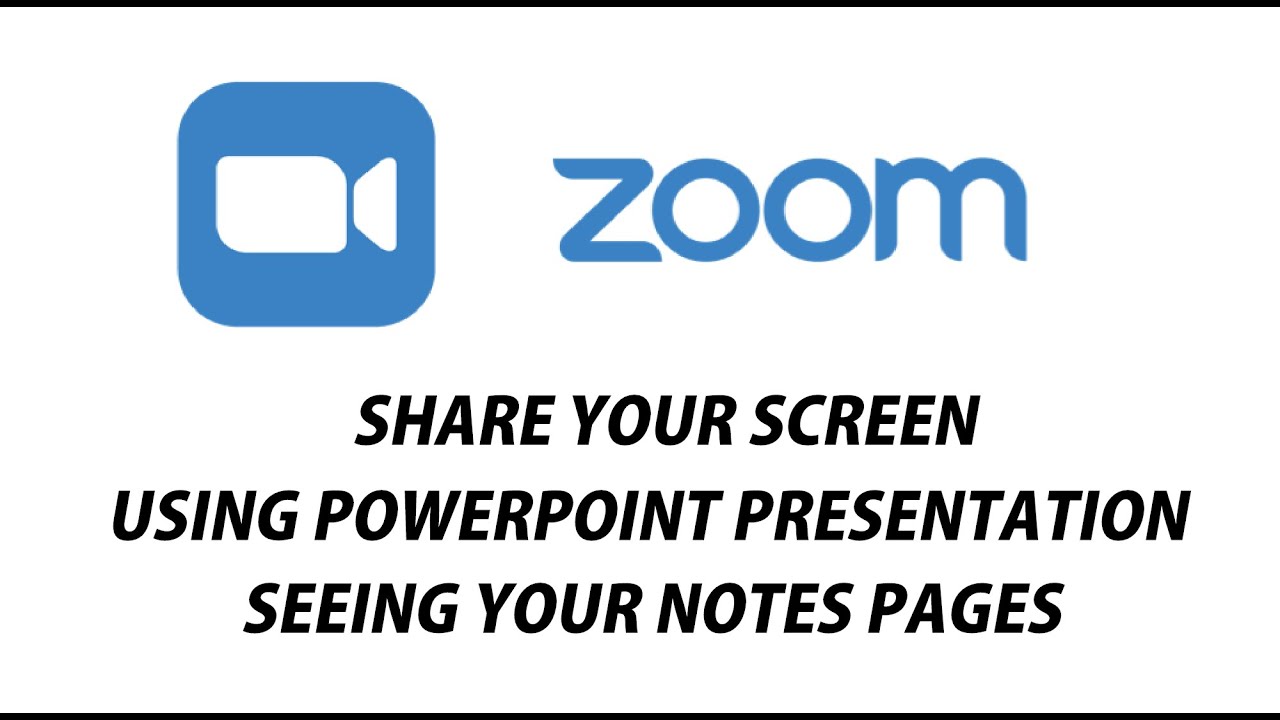 ZOOM Screen Sharing How to View Notes Pages in Zoom Screen Sharing