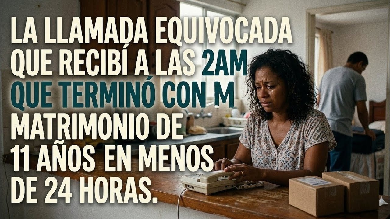 LA LLAMADA EQUIVOCADA, QUE RECIBI A LAS 2 AM TERMINO CON MI MATRIMONIO DE 11 AÑOS EN MENOS DE 24H