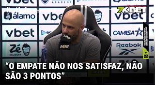 VEJA A COLETIVA DO TÉCNICO DO BOTAFOGO APÓS  EMPATE NOS MINUTOS FINAIS CONTRA O ATLÉTICO