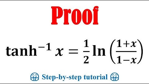 Inverse function of tanh x