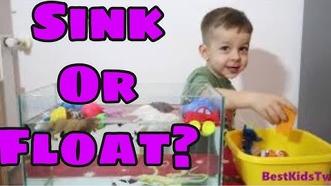 PLUTESTE SAU SE SCUFUNDA ? SINK OR FLOAT EXPERIMENT FOR KIDS