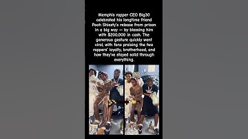 CEO Big30 DROPS $200K on Pooh Shiesty after his prison release! #big30 #poohshiesty #shorts #viral
