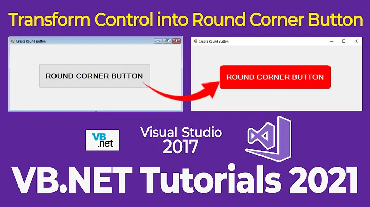 Round Corner Button in VB.Net Free Source Code