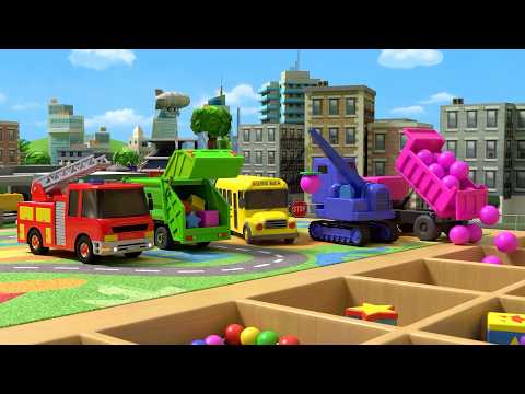 Balloon Car Coloring | Learn Colors with Cars and Balloons | Kids Learning